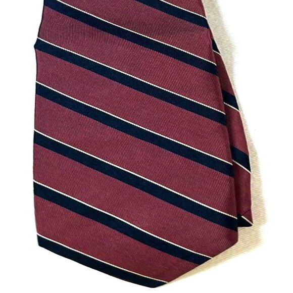 Roderick St. John Vintage Men's Necktie 58 7/8"L Striped Old Money Hipster - Picture 1 of 5